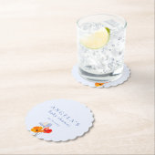 夏のポピーの赤ちゃんシャワー ペーパーコースター (インサイチュ)