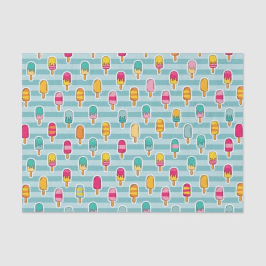 夏のポプシクルパターンの切り離し 薄葉紙 (正面)