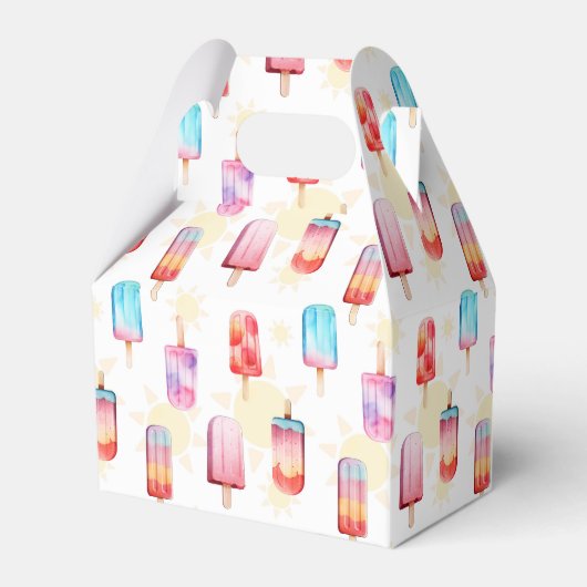 夏のポプシクル模様 フェイバーボックス (正面サイド)