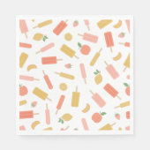 夏のポプシクル スタンダードランチョンナプキン (正面)