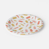 夏のポプシクル ペーパープレート (アングル)