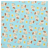 夏のポメラニア犬 ファブリック (見本)