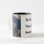 夏のマグの犬の日とプードル ツートーンマグカップ (正面左)