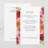 夏のマルチカラーの花の詳細 エンクロージャーカード (正面/裏面)