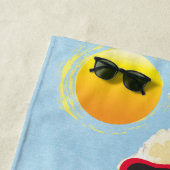 夏のミニチュアプードル ビーチタオル (インサイチュ)