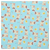 夏のミニチュアプードル ファブリック (見本)