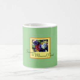 夏のミネラルポイントコーヒー、ティーマグカップ。 コーヒーマグカップ