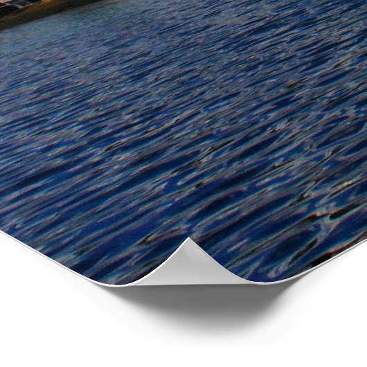 夏のメイン港 ポスター (角)