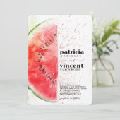 夏のメロン ウェディング 招待状 (スタンド正面)