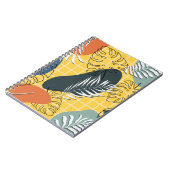 夏のメンフィスのシームレスなパターン、抽象芸術の形状 ノートブック (左側)