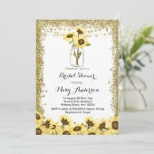 夏のメーソンジャーのブライダルシャワーの招待状 招待状 (スタンド正面)