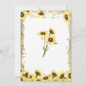 夏のメーソンジャーのブライダルシャワーの招待状 招待状 (裏面)