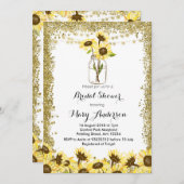 夏のメーソンジャーのブライダルシャワーの招待状 招待状 (正面/裏面)