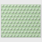 夏のモダンヤシの木の葉の背景のセージ緑 ラッピングペーパー (フラット)
