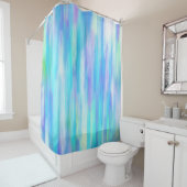 夏のモダン抽象芸術 シャワーカーテン (インサイチュ)