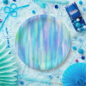 夏のモダン抽象芸術 ペーパープレート (パーティー)