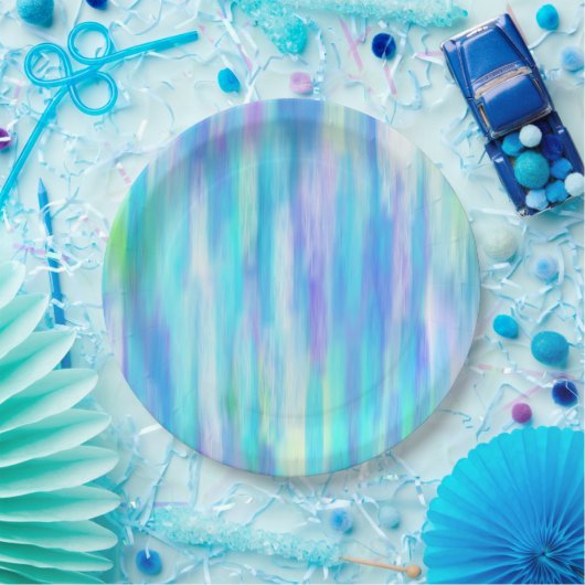 夏のモダン抽象芸術 ペーパープレート (パーティー)