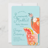 夏のモックサイルベビーシャワー 招待状 (正面)
