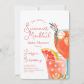 夏のモックサイルベビーシャワー 招待状 (正面)