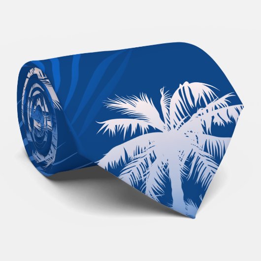 夏のヤシの木 ネクタイ (ロール)