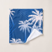 夏のヤシの木 バスタオルセット (ウォッシュタオル)