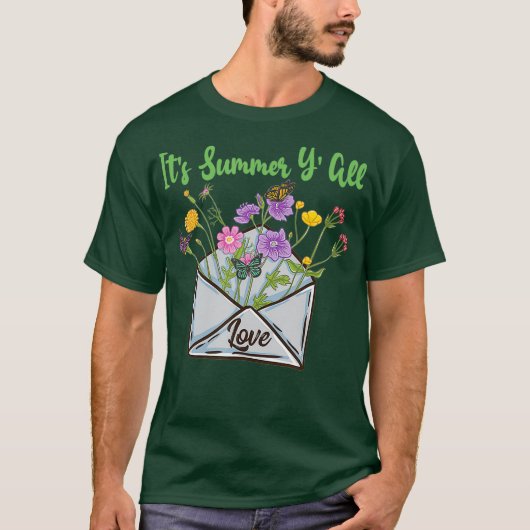 夏のヤールかわいい夏のボホエンベロープ Tシャツ (正面)