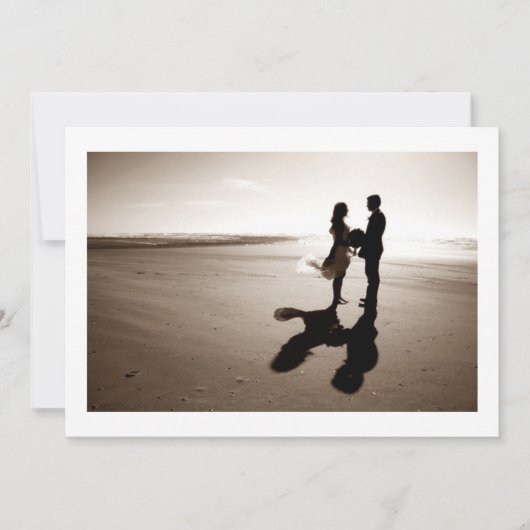 夏のユニーク結婚式招待状 招待状 (正面)