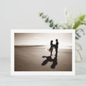 夏のユニーク結婚式招待状 招待状 (スタンド正面)