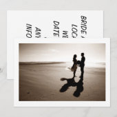 夏のユニーク結婚式招待状 招待状 (正面/裏面)