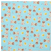 夏のヨークシャーテリア ファブリック (見本)