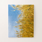 夏のライ麦のフィールド。収穫期間 ジグソーパズル (縦)