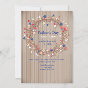 夏のリース招待状 招待状