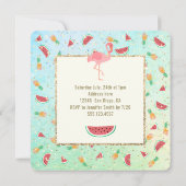 夏のルアウ（ハワイ式宴会）パーティー 招待状 (裏面)