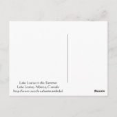 夏のルイーズ湖 ポストカード (裏面)