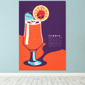 夏のレイアウト キャンバスプリント (インサイチュ (ウッドフロア))