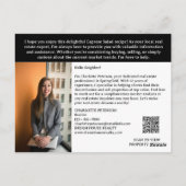 夏のレシピ不動産仲介業者または実在エテート ポストカード (裏面)