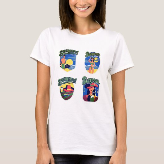 夏のレディースTシャツ Tシャツ (正面)