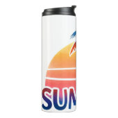 夏のレトロなサンセットヤシの木 タンブラー (回転左)