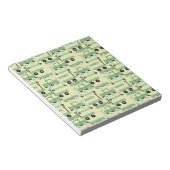 夏のレトロホイールスクーター車ワゴントラック ノートパッド (アングル)