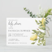 夏のレモンリーフ ベビーシャワー カスタム2 招待状 (スタンド正面)