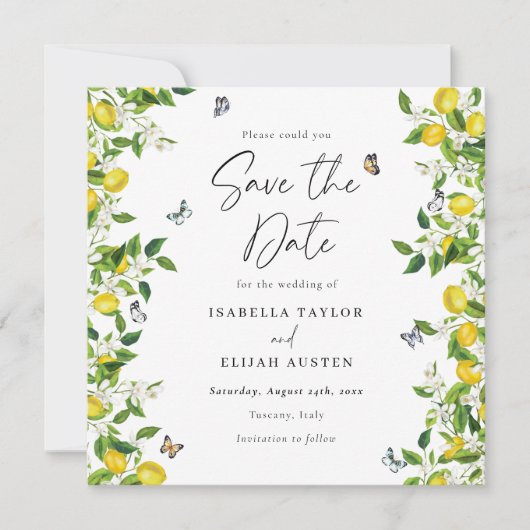 夏のレモン日を保存 (正面)