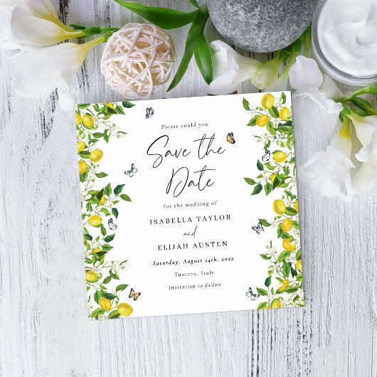 夏のレモン日を保存