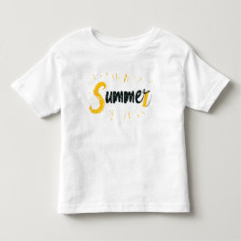 夏のロゴ – 夏文字デザイン トドラーTシャツ
