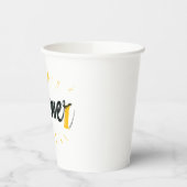 夏のロゴ – 夏文字デザイン 紙コップ (左)