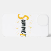 夏のロゴ – 夏文字デザイン iPhoneケース (裏面横)