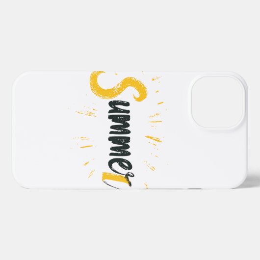 夏のロゴ – 夏文字デザイン iPhoneケース (裏面横)