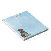 夏のロットワイラーメモ帳 ノートパッド (アングル)