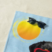 夏のロットワイラー ビーチタオル (インサイチュ)