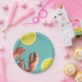 夏のロブスターの沸騰パーティーの水 ペーパープレート (パーティー)