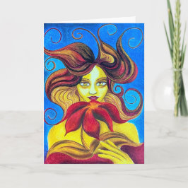 夏のロマンスのグリーティングカード カード